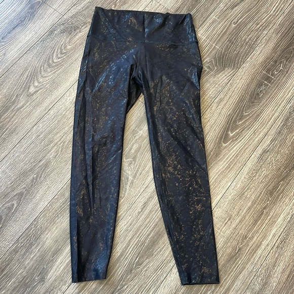 WITH Legging Shiny Black Size Large - Picture 1 of 4